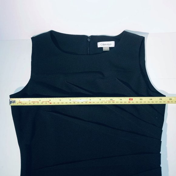 Calvin Klein Starburst sleeveless sheath dress black size 2 - Picture 6 of 10